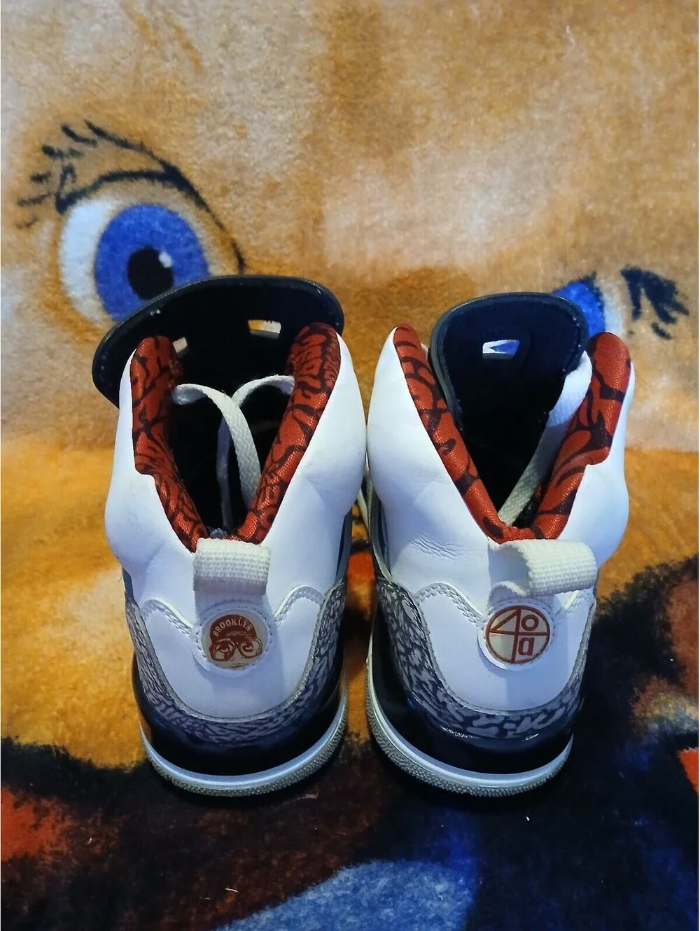 Jordan Spizike White/Black-Red Basketball Shoes Size 6.5Y